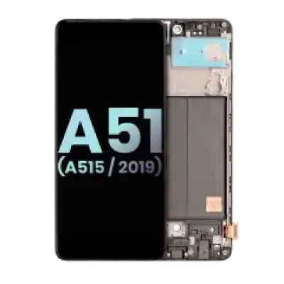 Дисплейний модуль (OLED) з рамкою для Samsung Galaxy A51 4G (A515 / 2019) (Service Pack) (All Colors)
