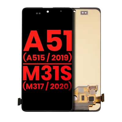 Дисплейний модуль (OLED) без рамки для Samsung Galaxy A51 4G (A515 / 2019) / M31S (M317 / 2020) (Aftermarket Plus) (All Colors)