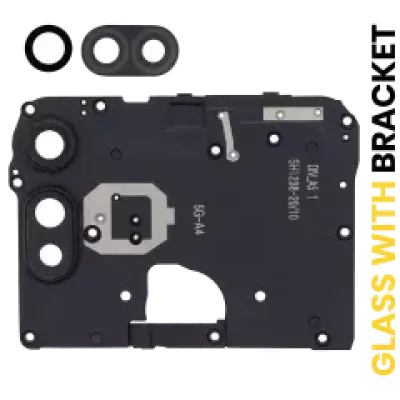 Скло камери з кріпленням для Motorola Moto E (XT2052 / 2020) (чорний)