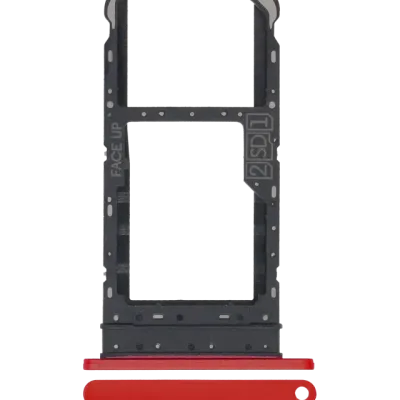 Dual Sim Card Tray For Motorola Moto E7 (XT2095 / 2020) (Red)