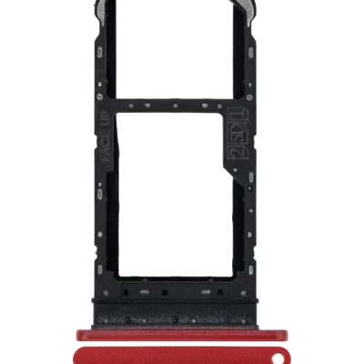 Single Sim Card Tray For Motorola Moto E7 (XT2095 / 2020) (Red)