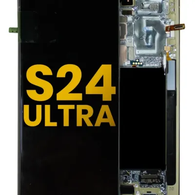 OLED Assembly With Frame For Samsung Galaxy S24 Ultra (Assembled) (Titanium Yellow)