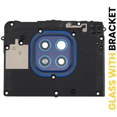 Скло основної камери з кріпленням для Motorola Moto G Power (XT2117 / 2021) (синій)