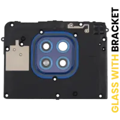 Скло основної камери з кріпленням для Motorola Moto G Power (XT2117 / 2021) (синій)