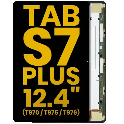 Дисплейний модуль OLED без рамки для Samsung Galaxy Tab S7 Plus 12.4" (T970 / T975 / T976 / T978) (2020) (Refurbished) (чорний)