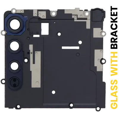 Скло камери з кріпленням для Motorola Edge 5G (XT2063 / 2020) (Solar Black)
