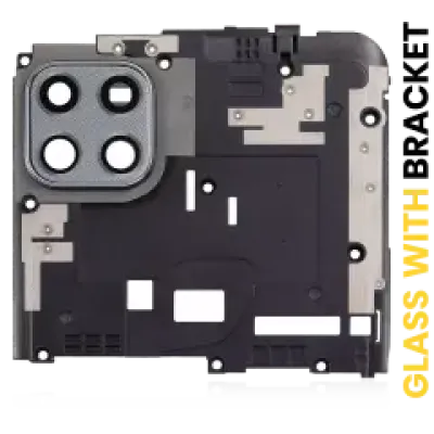 Скло основної камери з кріпленням для Motorola Moto G 5G (XT2113-3 / 2020) / One 5G Ace (XT2113-1/2 / 2021) (Frosted Silver)