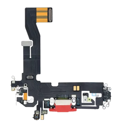 Charging Port Flex Cable For iPhone 12 (Aftermarket Plus) (Red)