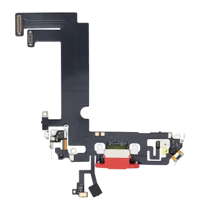Charging Port Flex Cable For iPhone 12 Mini (Aftermarket Plus) (Red)