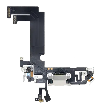 Charging Port Flex Cable For iPhone 12 Mini (Aftermarket Plus) (White)