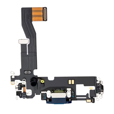 Charging Port Flex Cable For iPhone 12 Pro (Used OEM Pull) (Pacific Blue)