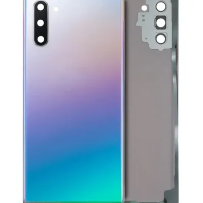 Заднє скло з склом камери для Samsung Galaxy Note 10 (Service Pack) (Aura Glow / Silver)