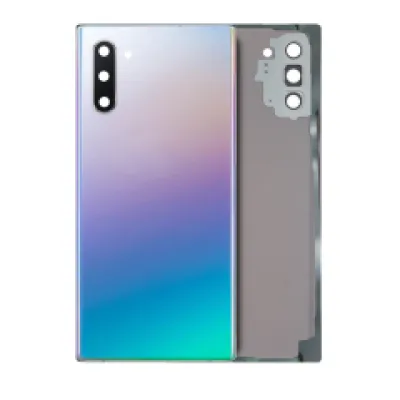 Заднє скло з склом камери для Samsung Galaxy Note 10 (Service Pack) (Aura Glow / Silver)