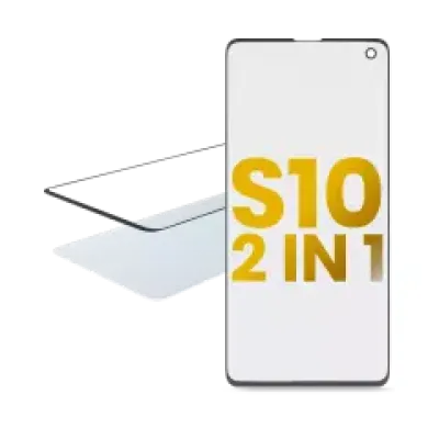 Скло екрана 2 в 1 з OCA для Samsung Galaxy S10