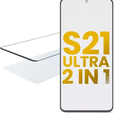 Скло екрана 2 в 1 з OCA для Samsung Galaxy S21 Ultra