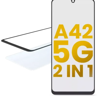 Скло екрана 2 в 1 з OCA для Samsung Galaxy A42 5G (A426 / 2020)