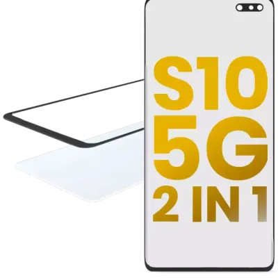 Скло екрана 2 в 1 з OCA для Samsung Galaxy S10 5G