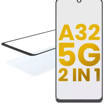Скло екрана 2в1 з OCA для Samsung Galaxy A32 (A325 / 2021)