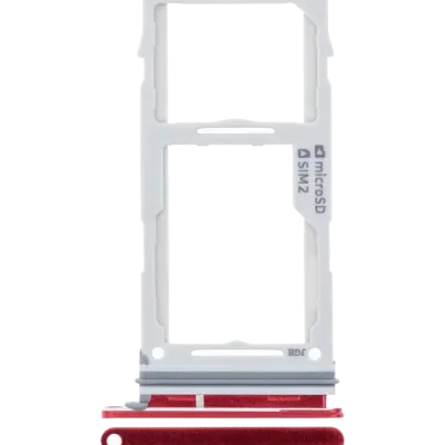 Dual Sim Card Tray For Samsung Galaxy S10 / S10 Plus (Cardinal Red)