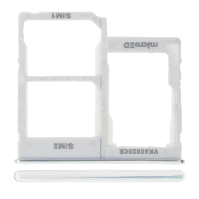 Dual Sim Card Tray For Samsung Galaxy A40 (A405 / 2019) (White)