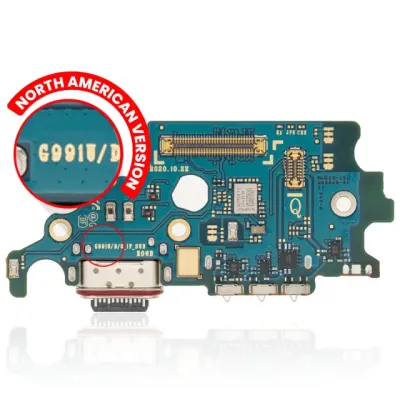 Плата зарядки із зчитувачем SIM для Samsung Galaxy S21 5G (G991U) (US Version) (Service Pack)