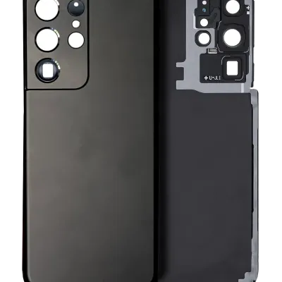 Задня кришка зі склом камери для Samsung Galaxy S21 Ultra (Service Pack) (Phantom Black)