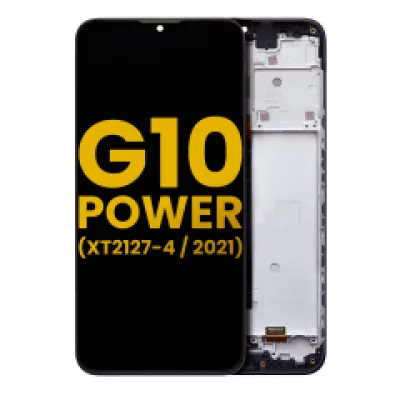 Дисплейний модуль (LCD) з рамкою для Motorola Moto G10 Power (XT2127-4 / 2021) (Refurbished) (All Colors)