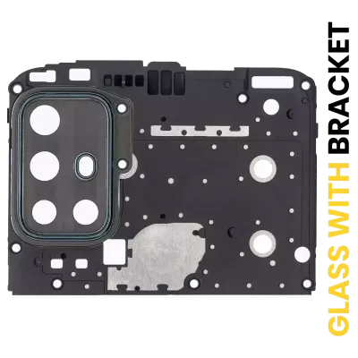 Скло камери з кріпленням для Motorola Moto G30 (XT2129 / 2021) (Phantom Black)