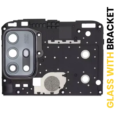 Скло камери з кріпленням для Motorola Moto G10 (XT2127-2 / 2021) (Aurora Gray)