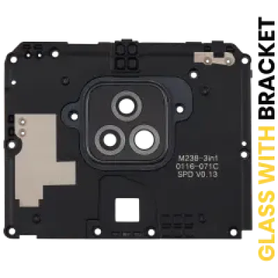 Скло основної камери з рамкою для Motorola Moto G Play (XT2093 / 2021) (Gray)