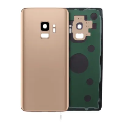 Заднє скло з скло камери для Samsung Galaxy S9 (No Logo) (Aftermarket Plus) (Sunrise Gold)