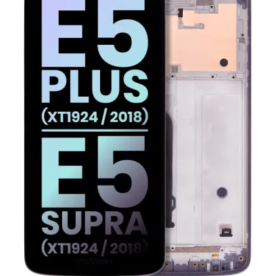 LCD Assembly With Frame For Motorola Moto E5 Plus (XT1924 / 2018) / E5 Supra (XT1924 / 2018) (159MM) (US Version) (Genuine OEM) (Gray)