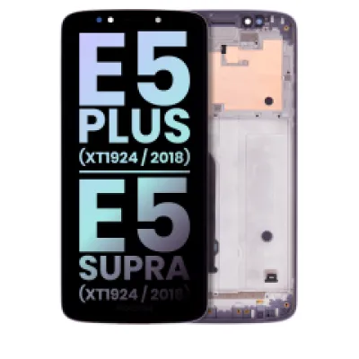 Дисплейний модуль з рамкою для Motorola Moto E5 Plus (XT1924 / 2018) / E5 Supra (XT1924 / 2018) (159MM) (US Version) (Genuine OEM) (сірий)