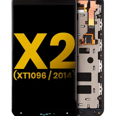 Дисплейний модуль з рамкою для Motorola Moto X2 (XT1096 / 2014) (Refurbished) (чорний)