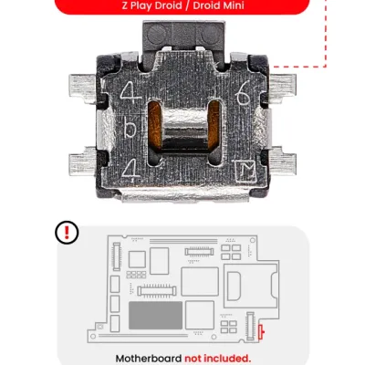 Кнопка живлення / гучності для Motorola Moto G2 (XT1068) / Droid Turbo (XT1254 / XT1225) MT-Ultra Maxx (XT1080 / 2013) / Z Play Droid (XT1635) / Droid Mini (XT1030 / 2013) (потрібна пайка)