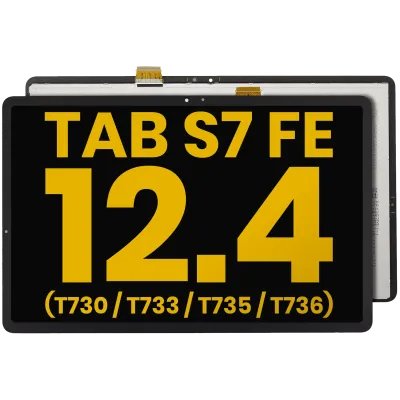 Дисплейний модуль без рамки для Samsung Galaxy Tab S7 FE 12.4" (T730 / T733 / T735 / T736) (2021) (Refurbished) (чорний)