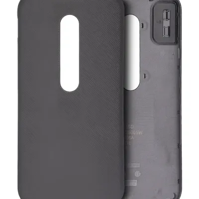 Back cover Glass For Motorola Moto G3 (XT1540 / 2015) (Black)