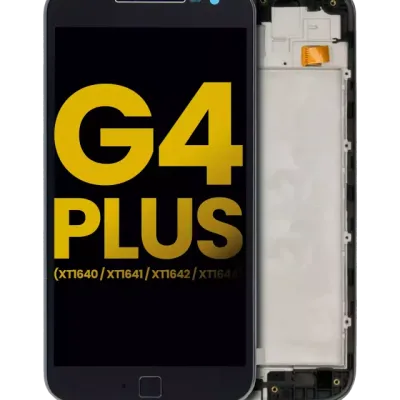 Дисплейний модуль (LCD) з рамкою для Motorola Moto G4 Plus (XT1640 / XT1641 / XT1642 / XT1644 / 2016) (Refurbished) (чорний)