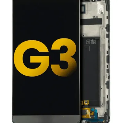 Дисплейний модуль для LG G3 з рамкою (Refurbished) (чорний)