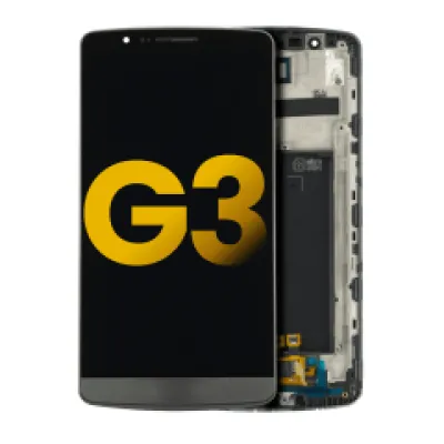 Дисплейний модуль для LG G3 з рамкою (Refurbished) (чорний)