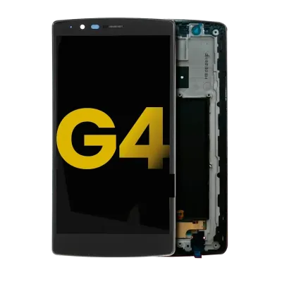 Дисплейний модуль (LCD) з рамкою для LG G4 (Refurbished) (чорний)