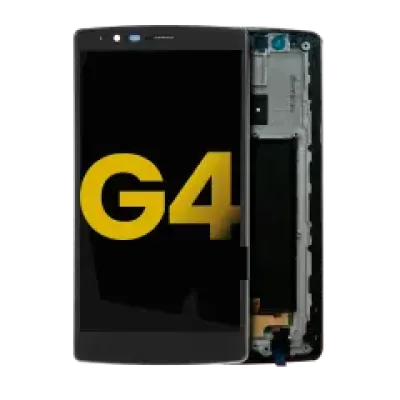 Дисплейний модуль (LCD) з рамкою для LG G4 (Refurbished) (чорний)