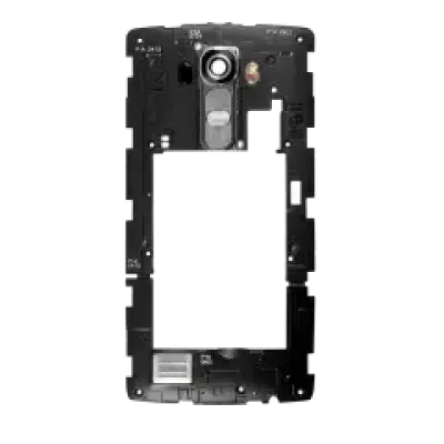 Корпус задньої кришки з рамкою і шлейфом живлення та гучності для LG G4 (чорний)