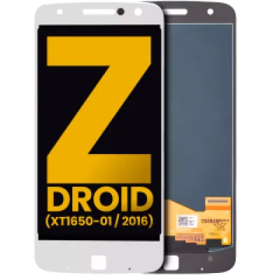 Дисплейний модуль (LCD) без рамки для Motorola Moto Z / Moto Z Droid (XT1650-01 / 2016) (Refurbished) (білий)