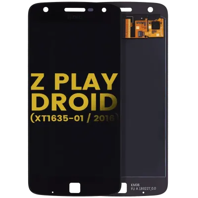 Дисплейний модуль (OLED) без рамки для Motorola Moto Z Play Droid (XT1635 / 2016) (Refurbished) (чорний)