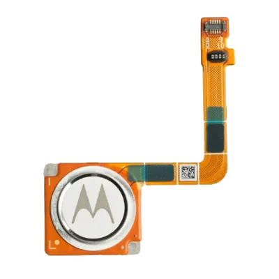 Кнопка Home із датчиком відбитків пальців і шлейфом для Motorola Moto G7 (XT1962 / 2019) (Genuine OEM) (Clear White)