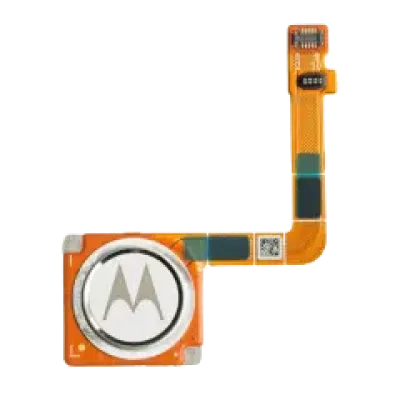 Кнопка Home із датчиком відбитків пальців і шлейфом для Motorola Moto G7 (XT1962 / 2019) (Genuine OEM) (Clear White)