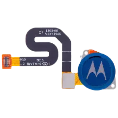 Сканер відбитків пальців зі шлейфом для Motorola Moto G7 Power (XT1955 / 2019) (Genuine OEM) (Marine Blue)