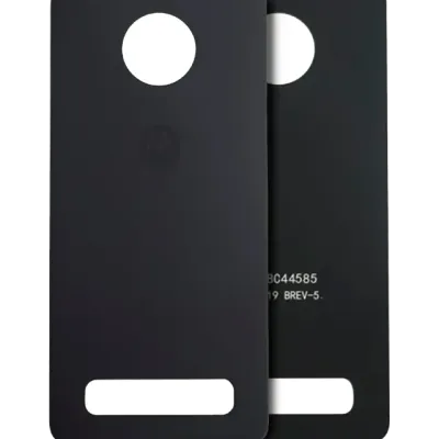 Заднє скло для Motorola Moto Z4 (XT1980-3 / XT1980-4 / 2019) (Genuine OEM) (сірий)