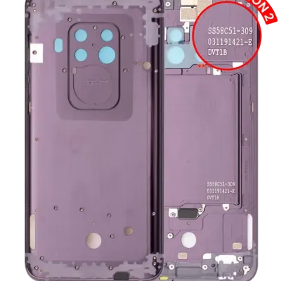Mid-Frame Housing For Motorola One Zoom (XT2010-01 / 2019) / Z4 (XT1980 / 2019) (Version 2) (Cosmic Purple)